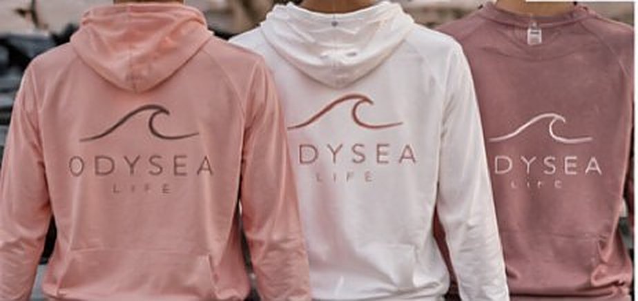 Odysea Life Hoodie in blush pink